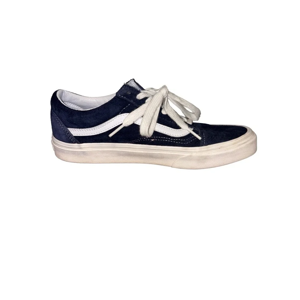 Vans Old Skool Deep Twilight Blue Skate Grunge M7.5/W9 HEIQ Eco Dry Water Repel